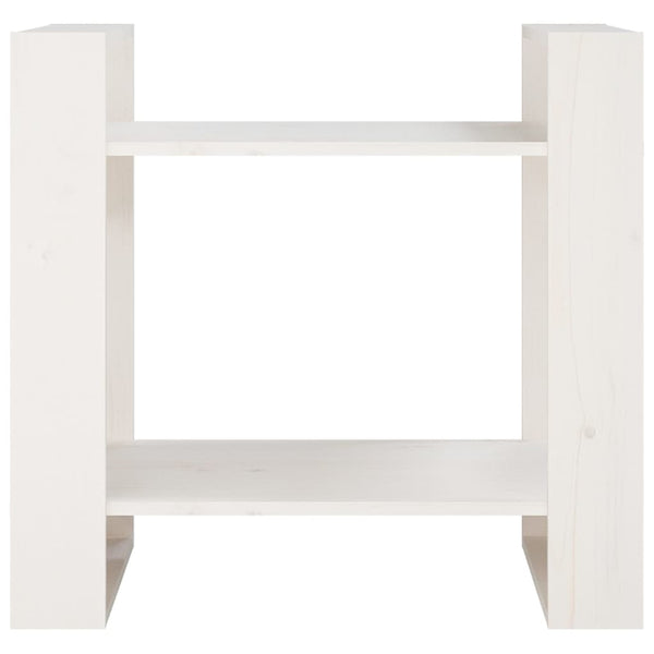 Bücherregal Raumteiler Weiß Kiefer Massivholz 60cm