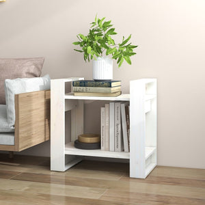 Bücherregal Raumteiler Weiß Kiefer Massivholz 60cm