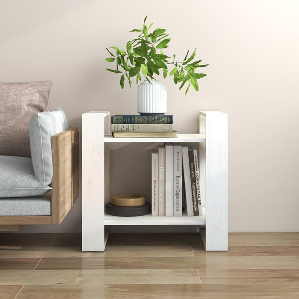 Bücherregal Raumteiler Weiß Kiefer Massivholz 60cm