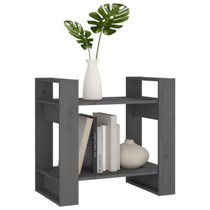Graues Kiefer Bücherregal / Raumteiler 60cm