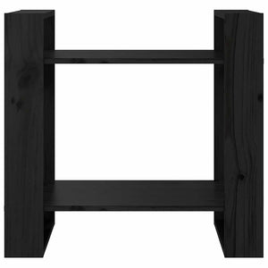 vidaXL Étagère/Séparateur de pièce Noir 60x35x57 cm Bois de pin massif