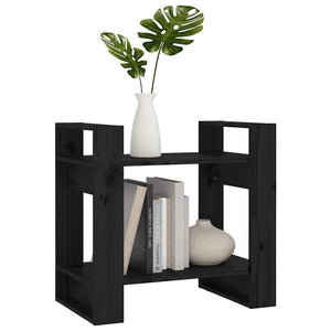 vidaXL Étagère/Séparateur de pièce Noir 60x35x57 cm Bois de pin massif