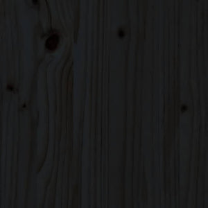 vidaXL Étagère/Séparateur de pièce Noir 60x35x57 cm Bois de pin massif