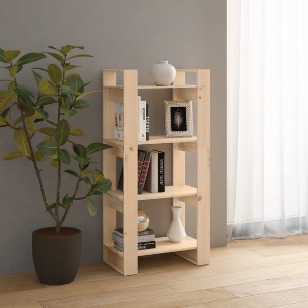 Massivholz Bücherregal Raumteiler 60x125 cm
