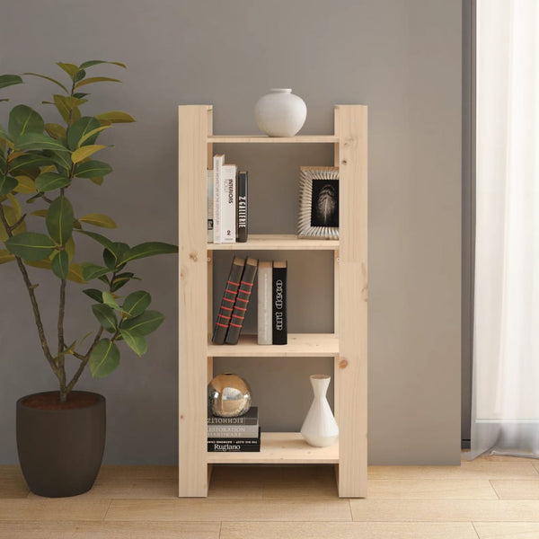 Massivholz Bücherregal Raumteiler 60x125 cm