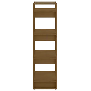 Honigbraunes Kiefer Bücherregal 60x125cm