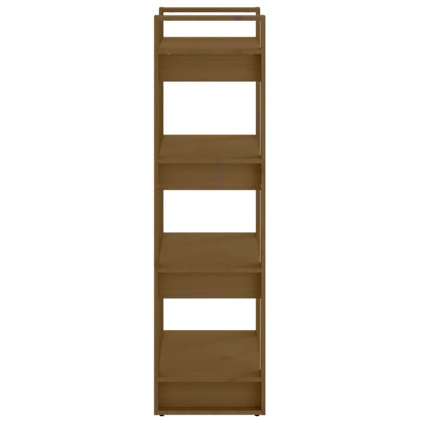 Honigbraunes Kiefer Bücherregal 60x125cm