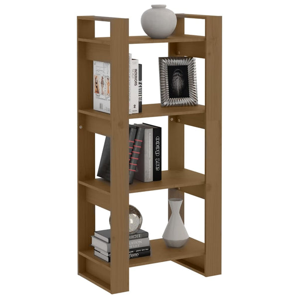 Honigbraunes Kiefer Bücherregal 60x125cm