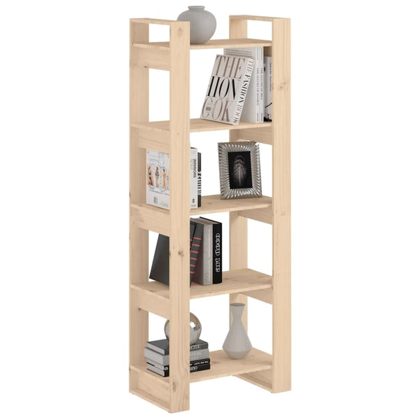 Massivholz Bücherregal Raumteiler 60x35x160 cm