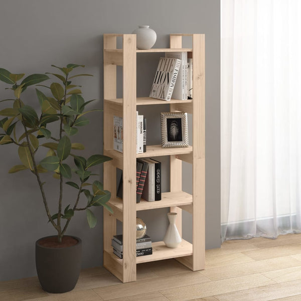 Massivholz Bücherregal Raumteiler 60x35x160 cm