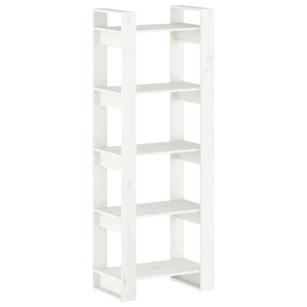 vidaXL Bibliothèque/Séparateur de pièce Blanc 60x35x160 cm Bois massif