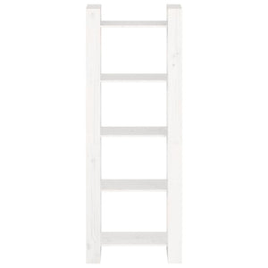 Weißes Bücherregal Raumteiler Massivholz 60x160 cm