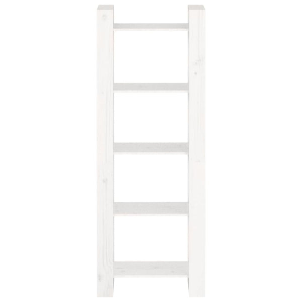 Weißes Bücherregal Raumteiler Massivholz 60x160 cm