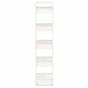 Weißes Bücherregal Raumteiler Massivholz 60x160 cm