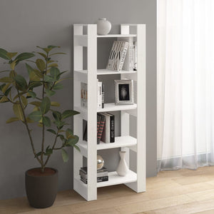 Weißes Bücherregal Raumteiler Massivholz 60x160 cm