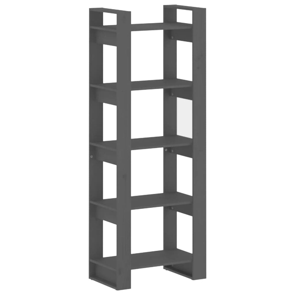 vidaXL Étagère/Séparateur de pièce Gris 60x35x160 cm Bois massif