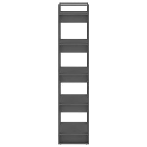 Graues Massivholz Bücherregal/Raumteiler 60x160 cm