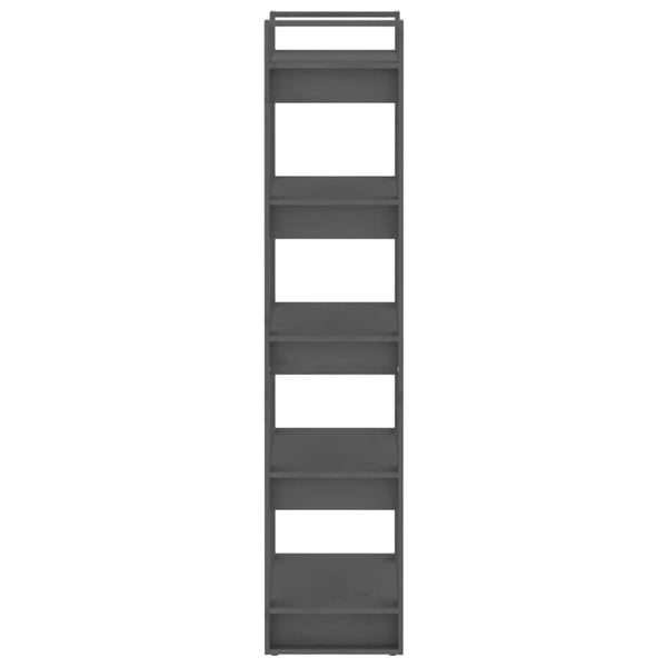 Graues Massivholz Bücherregal/Raumteiler 60x160 cm