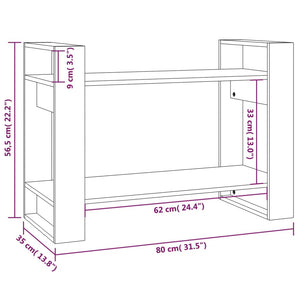 vidaXL Étagère/Séparateur de pièce 80x35x56,5 cm Pin massif