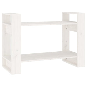 Weißes Kiefer Bücherregal / Raumteiler 80cm
