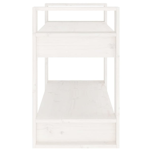 Weißes Kiefer Bücherregal / Raumteiler 80cm