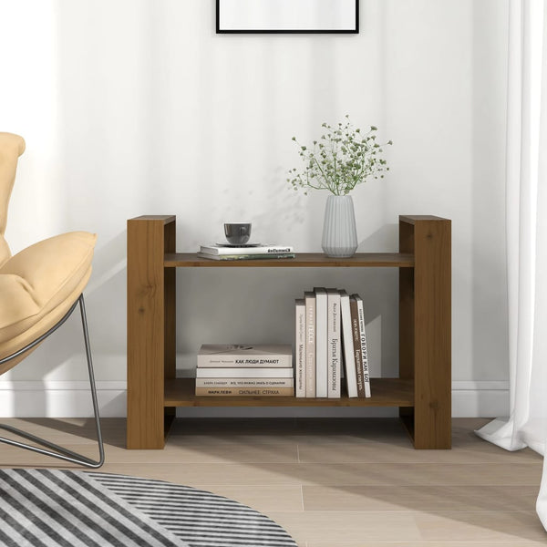 Bücherregal Honigbraun Massivholz 80x56,5 cm