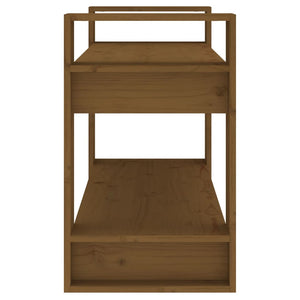 Bücherregal Honigbraun Massivholz 80x56,5 cm