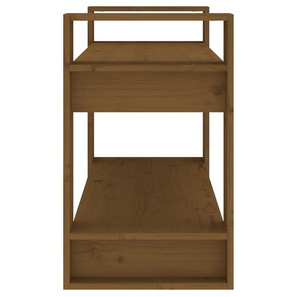 Bücherregal Honigbraun Massivholz 80x56,5 cm