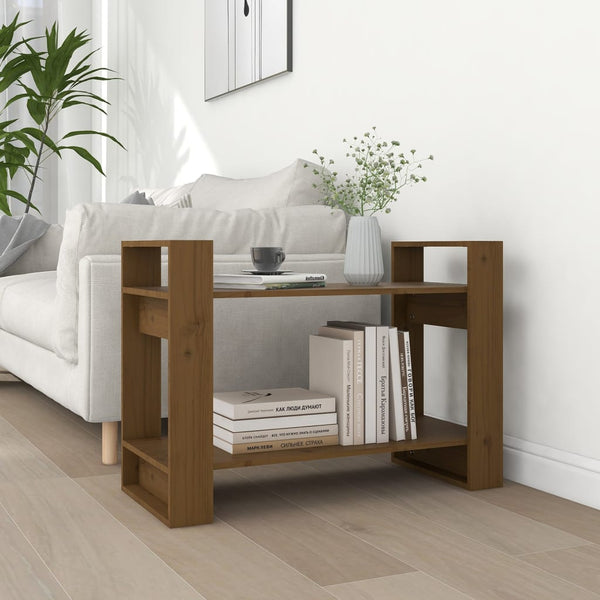 Bücherregal Honigbraun Massivholz 80x56,5 cm
