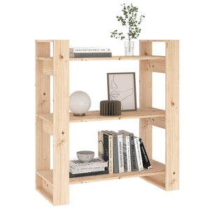 Bücherregal Raumteiler Kiefer massiv 80x91 cm