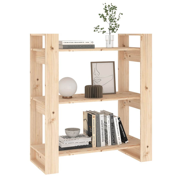Bücherregal Raumteiler Kiefer massiv 80x91 cm