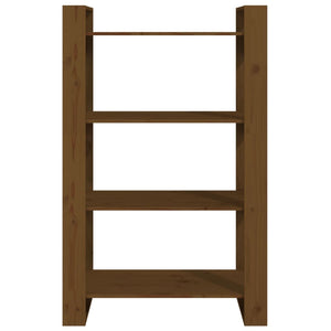 Honigbraunes Bücherregal/Raumteiler Massivholz