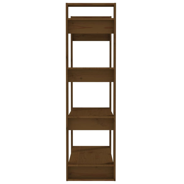 Honigbraunes Bücherregal/Raumteiler Massivholz