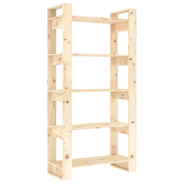 Massivholz Bücherregal Raumteiler 80x35x160cm
