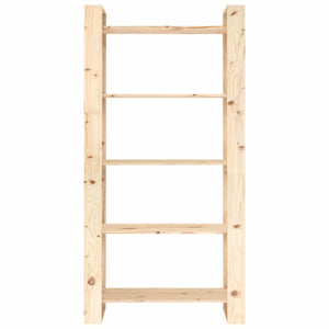 Massivholz Bücherregal Raumteiler 80x35x160cm
