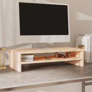 Monitorständer Kiefer Massivholz 50x24 cm