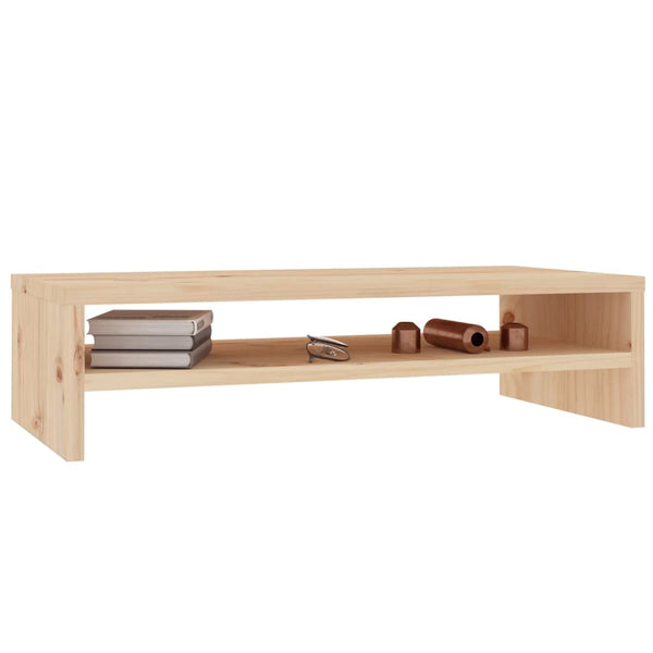 Monitorständer Kiefer Massivholz 50x24 cm