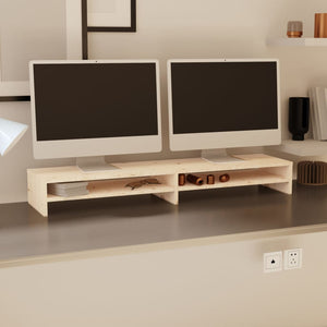 Monitorständer Kiefer Massivholz 100cm