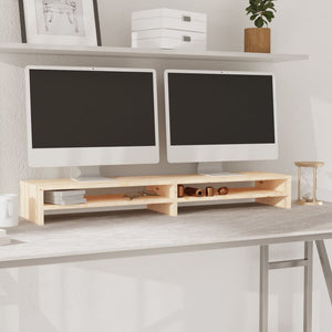 Monitorständer Kiefer Massivholz 100cm