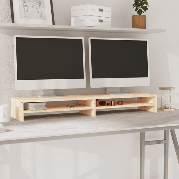 Monitorständer Kiefer Massivholz 100cm