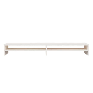 Monitorständer Weiß Kiefer Massivholz 100cm