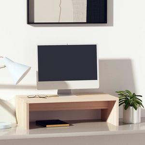 Monitorständer Kiefer Massivholz 50x27 cm