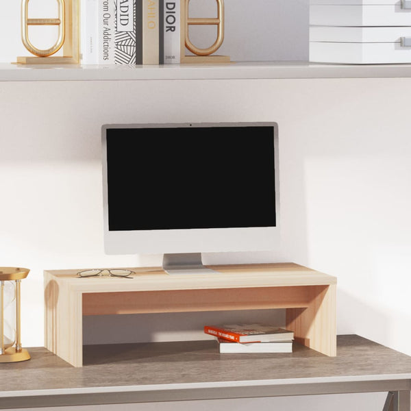 Monitorständer Kiefer Massivholz 50x27 cm