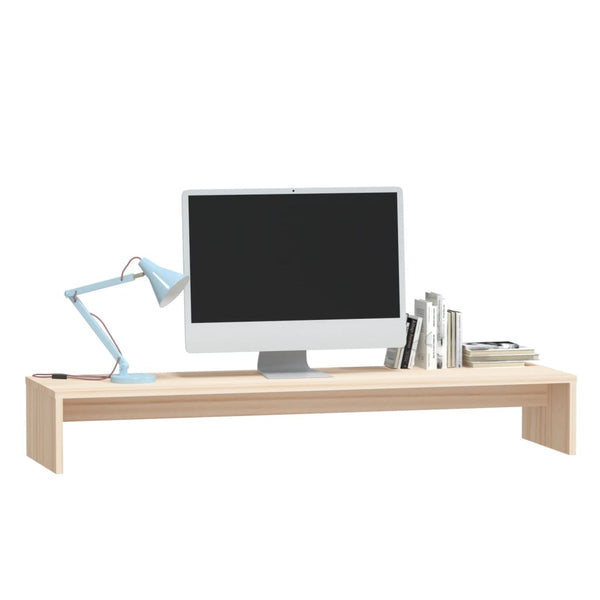 Monitorständer Kiefer Massivholz 100 cm