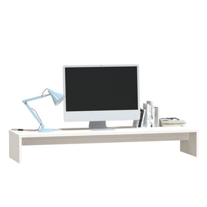Monitorständer Weiß Kiefer 100 cm
