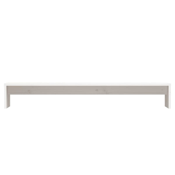 Monitorständer Weiß Kiefer 100 cm