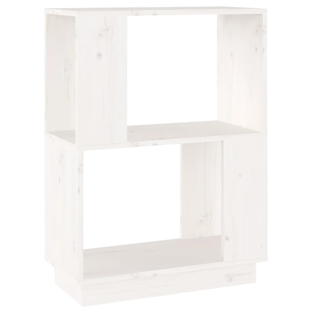 vidaXL Étagère/Séparateur de pièce Blanc 51x25x70 cm Bois de pin massif