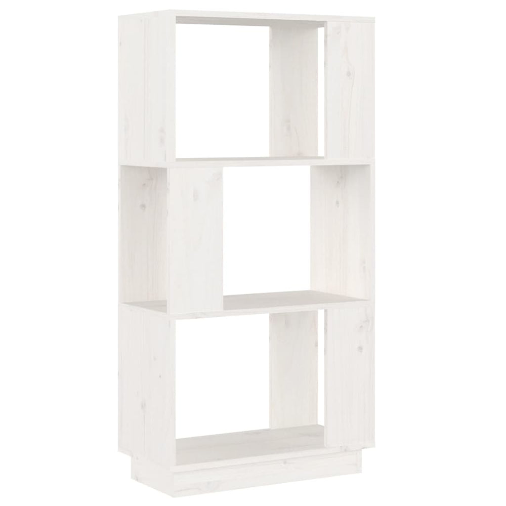 Weißes Kiefer Massivholz Bücherregal Raumteiler