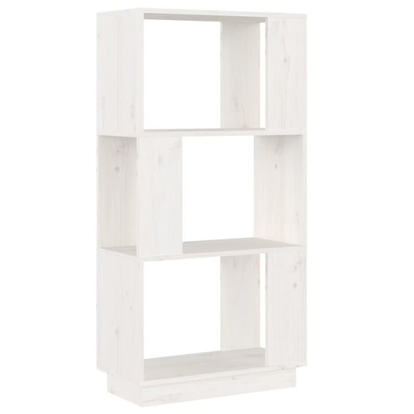 Weißes Kiefer Massivholz Bücherregal Raumteiler
