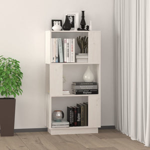 Weißes Kiefer Massivholz Bücherregal Raumteiler